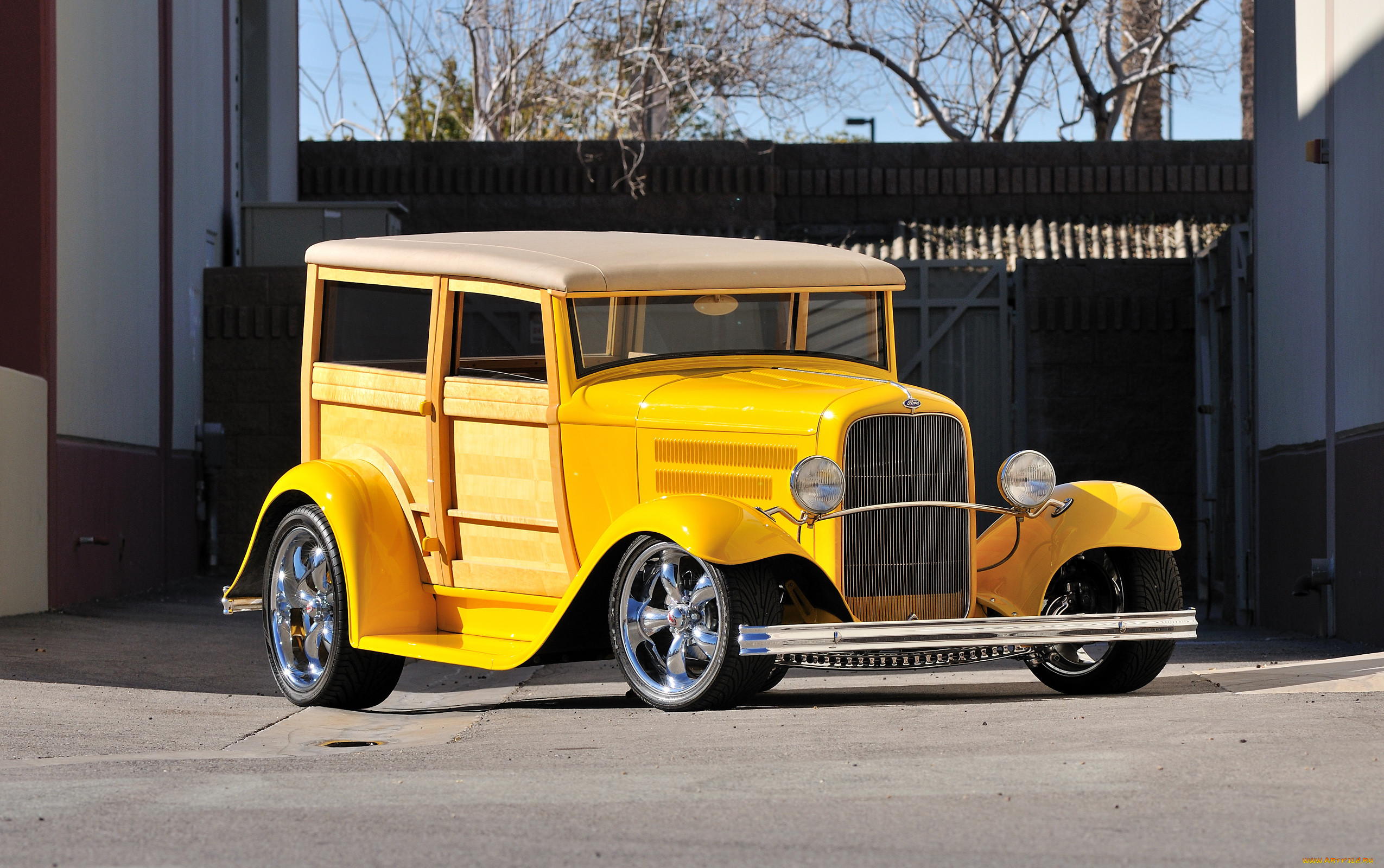 1932 ford woody wagon street rod, , custom classic car, ford